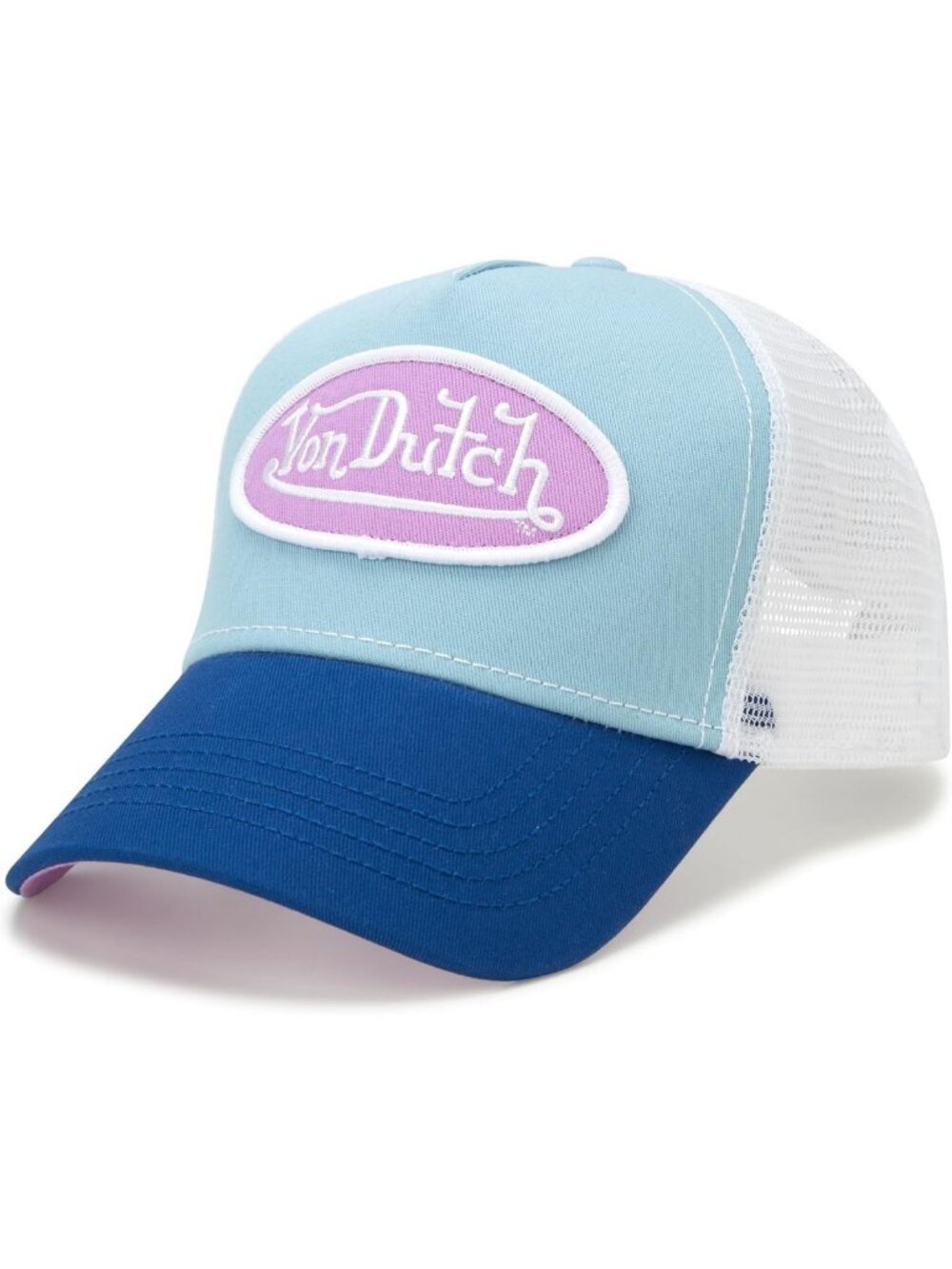 Colorblock Unisex Trucker Hat | Mesh Back, Curved Bill, Snapback Style